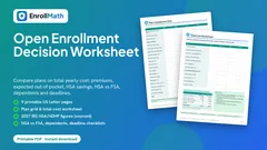 Cover of the Open Enrollment Worksheet